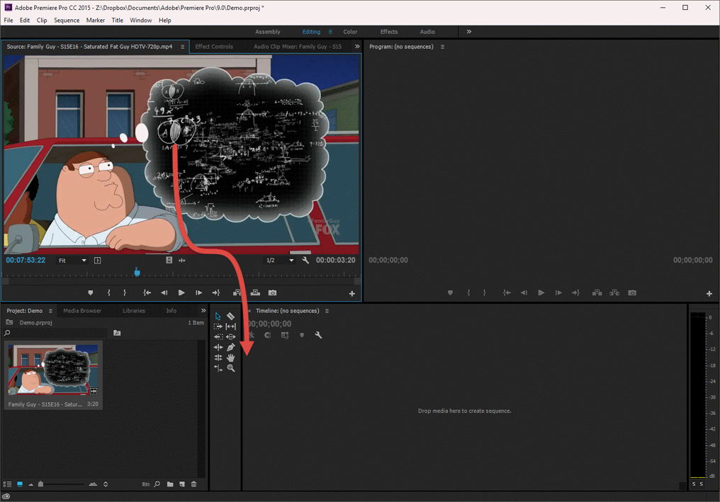 Adobe Premiere Pro: Adicionando Clip